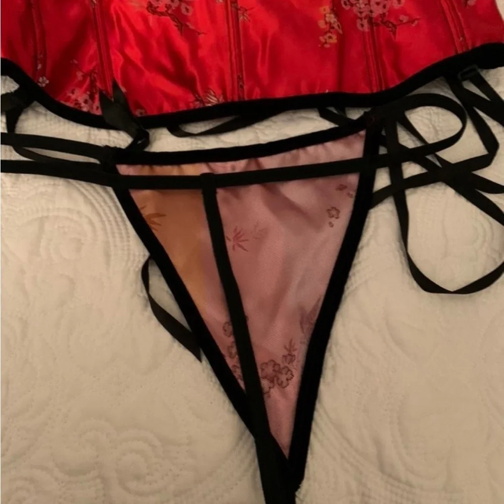 Red Corset NWOT